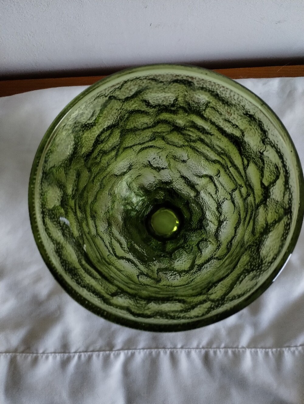 EO Brody AvocadoGreen Textured Glass Pedestal Vase - Home Accents - Picture 2 of 7
